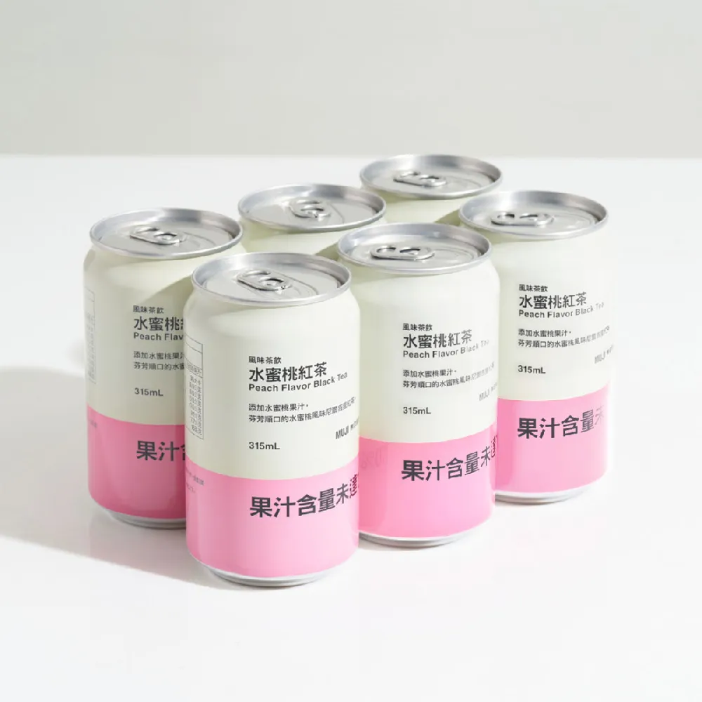 【MUJI 無印良品】風味茶飲 水蜜桃紅茶 ３１５ｍｌ*6入