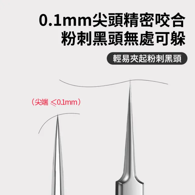 【YOLU】八件套 不鏽鋼黑頭粉刺夾 擠痘痘粉刺針 閉口粉刺棒 去黑頭夾/尖嘴夾/挑痘針/美容粉刺工具/鑷子