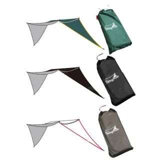 【Camp Plus】泰坦黑膠天際帳專用 延伸布_L號 買一送一(悠遊戶外)