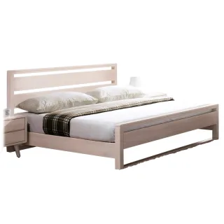 【Hampton 漢汀堡】科爾溫系列洗白全實木5尺雙人床架(雙人床/床組/床/床架)