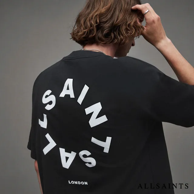 【ALLSAINTS】TIERRA 純棉寬鬆LOGO短袖T恤 MG294Y(舒適版型)