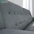 【KIKY】巴比諾貓抓皮雙色L型沙發(四人座貓抓皮)