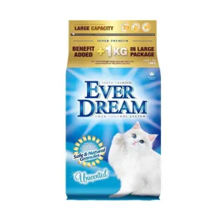 【EVER DREAM韓國藍貓】速凝結貓砂-純淨無香配方（藍標）19kg
