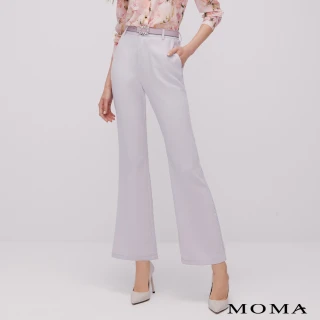 【MOMA】典雅淡灰紫喇叭褲(兩色)