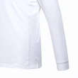 【PING】男款素面運動型吸濕排汗立領長袖POLO衫-白(GOLF/高爾夫球衫/PA23225-73)