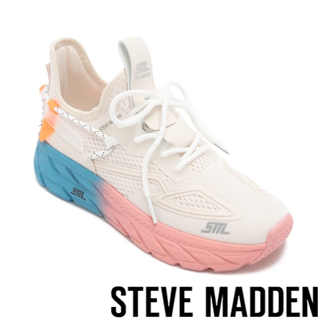 steve madden PROPEL 1 透氣網布厚底休閒鞋(粉色)