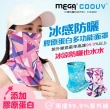 【MEGA GOLF】防曬瞬間涼感多功能面罩UV-508-1 新升級膠原蛋白款(防曬面罩 涼感面罩 膠原蛋白面罩)