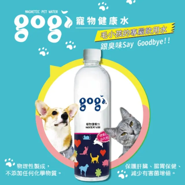 【gogi寵物健康水】600ml/24瓶(泌尿道保健專用/有效降低寵物之異味)