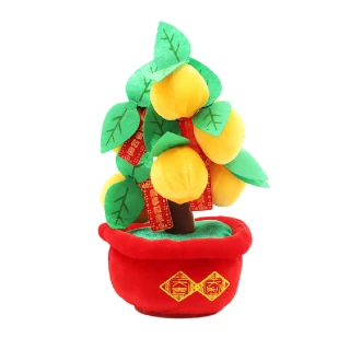 【大吉大利】喜慶橘子盆栽造型桌面裝飾品(新年 過年 春節 居家擺飾 擺件 佈置 拍照道具 送禮 拜年)