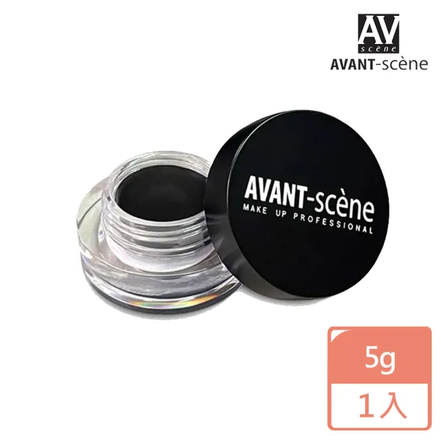 即期品【AVANTSCENE】即期品 愛芬斯貓眼濃細抗水眼線膠(墨黑5g 效期:2026/03/13)
