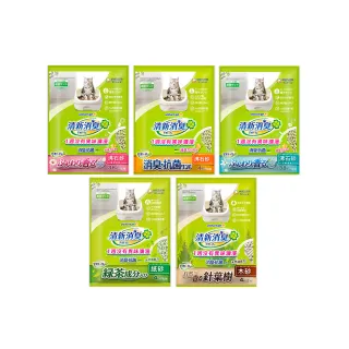【Unicharm Pet 清新消臭】抗菌貓砂3.8L-4L-3包組(沸石砂/紙砂/針葉砂/消臭大師)