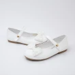 【Swan 天鵝】Alyssa女大童娃娃公主平底鞋8741-白(80074101)