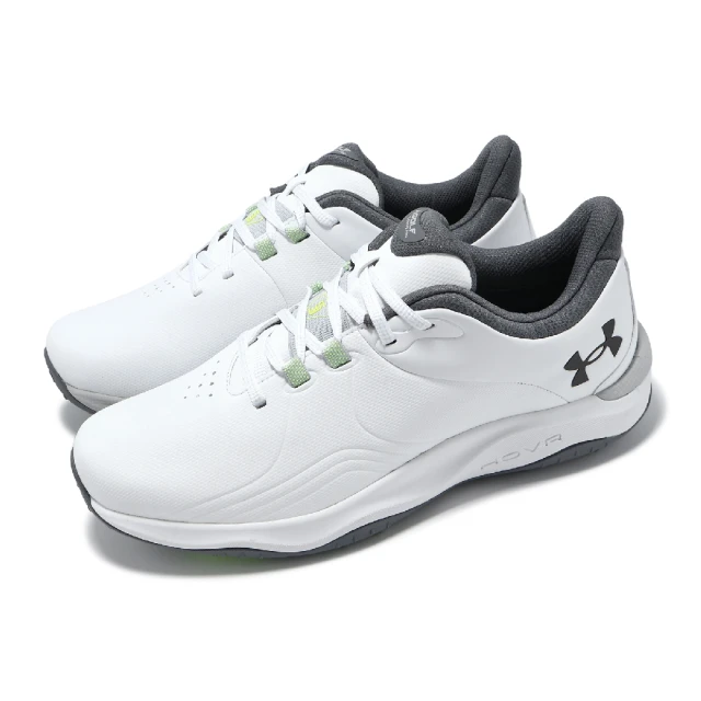 UNDER ARMOUR 高爾夫球鞋 Drive Pro SL Wide 男鞋 寬楦 白灰 防水鞋面 抓地 運動鞋 UA(3026921100)