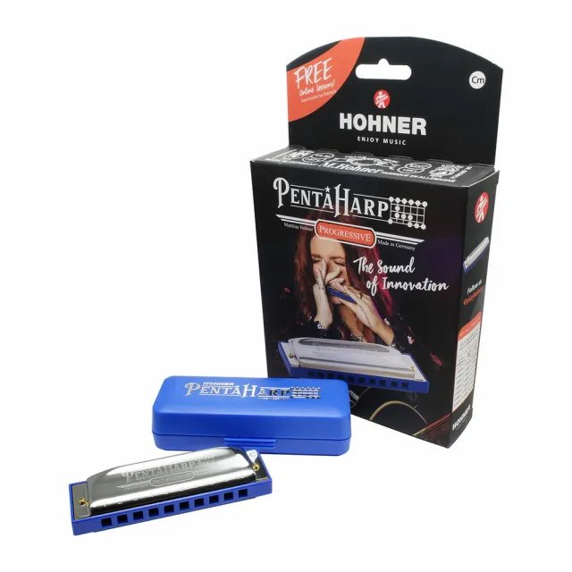 【Hohner和來】Progressive PentaHarp 藍調音階十孔口琴(不需壓音即可吹奏藍調)