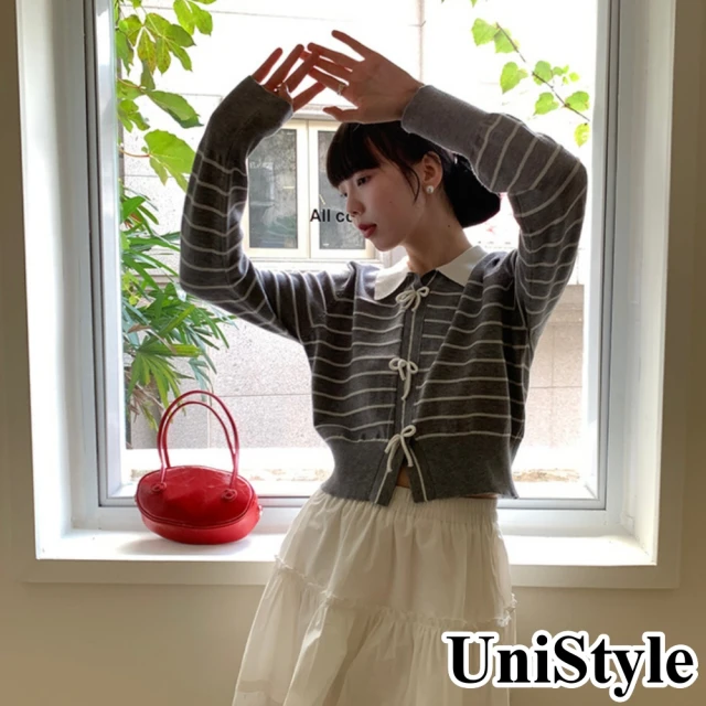 UniStyle 毛毛領長袖外套 韓版甜美加絨派克服大衣夾克