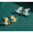 【925 STARS】純銀925耳環 美鑽耳環/純銀925微鑲美鑽潛水鏡造型耳環(2色任選)