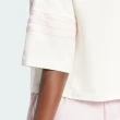 【adidas 愛迪達】NEUCL Tee 女 短袖 上衣 運動 休閒 三葉草 寬鬆 棉質 舒適 白粉(IU2500)
