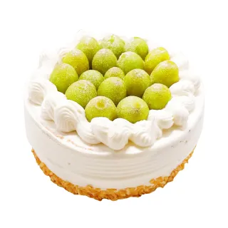【樂活e棧】母親節造型蛋糕-綠寶石奢華蛋糕8吋1顆(生日快樂 蛋糕 手作 水果)