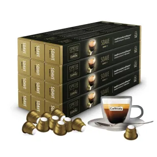 【Caffitaly】12盒共120顆SOAVE膠囊咖啡提供原裝進口外包裝(適用於Nespresso膠囊咖啡機)