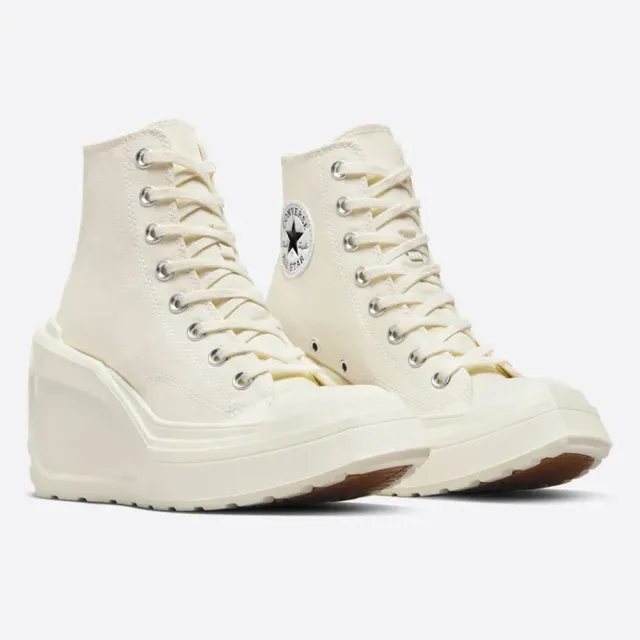 【CONVERSE】CHUCK 70 DE LUXE WEDGE HI 高筒 休閒鞋 厚底鞋 女鞋 白色(A06479C)