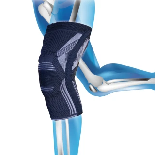 【ACANS 艾肯仕】套入式凝膠護膝 壓縮護膝腿套 透氣加壓護膝(籃球護膝 運動護膝 S/M/L/XL 萊卡面料)