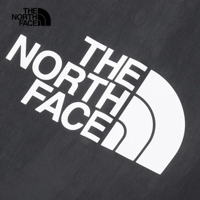 【The North Face 官方旗艦】北面UE男款黑灰色防風防潑水立領防風外套｜89TRKT0
