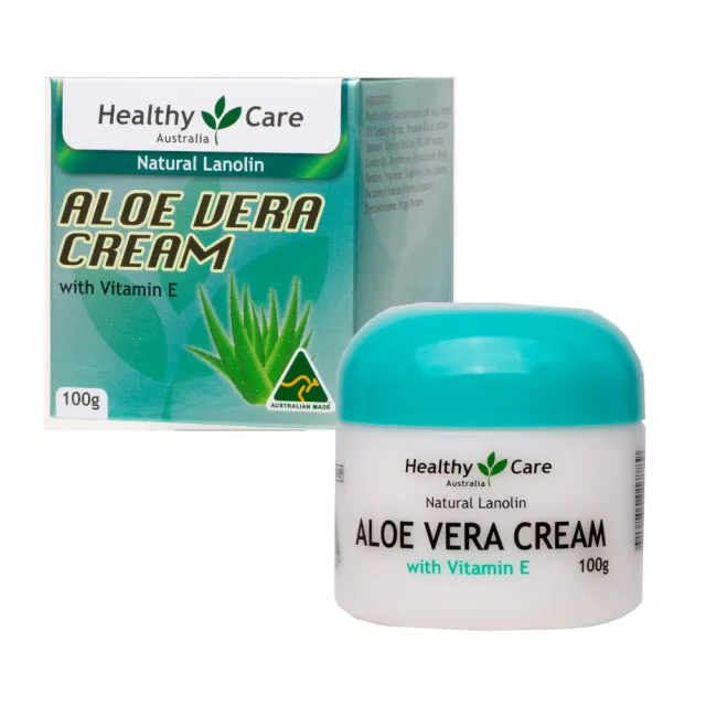 【Healthy care】綿羊蘆薈潤澤霜含維他命E(4入組 100g/罐) 即期品-2027年3月到期
