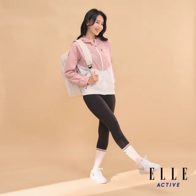 【ELLE ACTIVE】女款 抗uv防曬透氣連帽外套-粉紅色(EA24M2W6102#72)