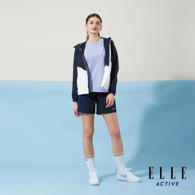 【ELLE ACTIVE】女款 抗uv防曬透氣連帽外套-深藍色(EA24M2W6102#39)