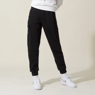 【ELLE ACTIVE】女款 百搭修飾多口袋機能束口長褲-黑色(EA24S2W3401#99)