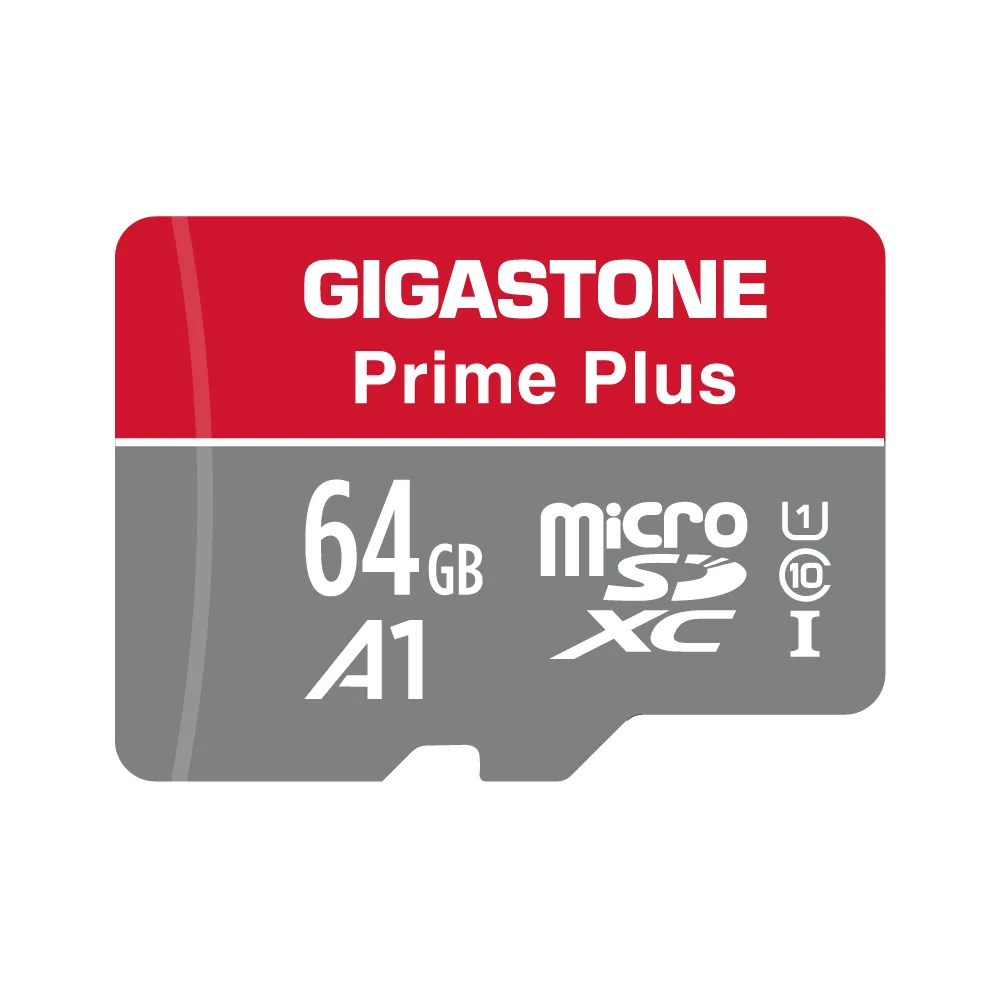 【GIGASTONE 立達】microSDXC UHS-Ⅰ U1 A1V10 64GB記憶卡(支援兒童相機/網路攝影機/音箱)