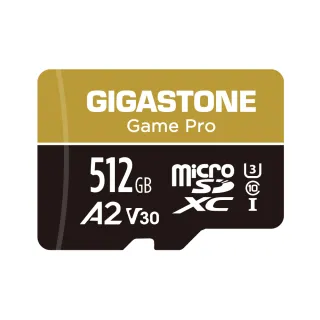 【GIGASTONE 立達】microSDXC UHS-Ⅰ U3 A2V30 512GB遊戲高速記憶卡(支援Switch/GoPro/遊戲機)