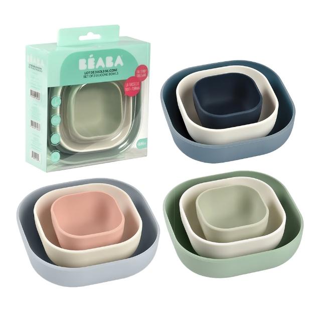 【BEABA】矽膠學習碗3入(多色可選)