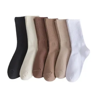 【SeasonsBikini】多色基礎純色中高筒襪 -SK01(中高筒襪學生襪中筒襪素色襪)
