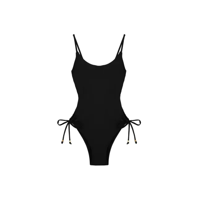 【WAVE SHINE】二代 性感綁帶美背連身泳衣-二色(F5WS051)