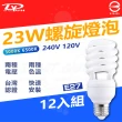 【DY 品牌】12入 DY 23W 螺旋燈泡 E27 傳統燈泡 110V(台灣認證：R36049)