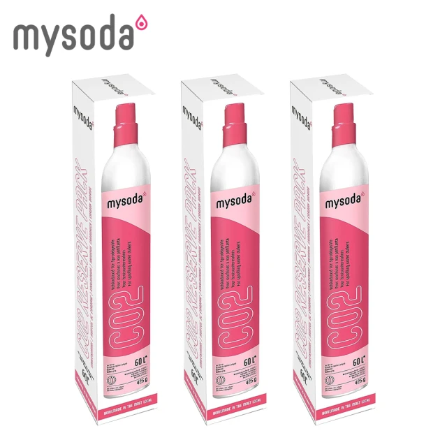 mysodamysoda 二氧化碳旋轉鋼瓶-全新(三入組)