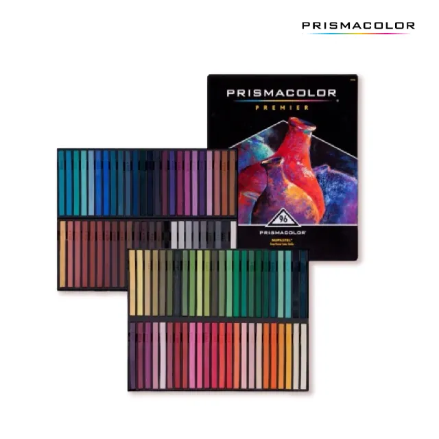 【美國Prismacolor霹靂馬】Premier NUPASTEL 頂級硬式粉彩條96色(贈A4畫本)