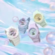 【CASIO 卡西歐】BABY-G 夢幻 未來風 甜心雙顯腕錶-白43.4mm(BA-110FH-7A)