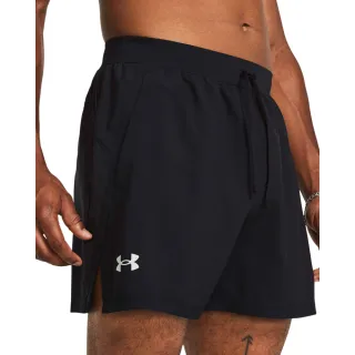 【UNDER ARMOUR】UA 男 LAUNCH 5吋無內裏運動短褲_1382619-001(黑色)