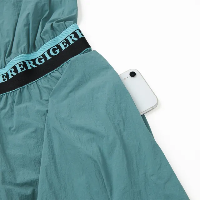 【OUWEY 歐薇】運動感風衣料鬆緊無袖洋裝(藍色；S-L；3242137501)