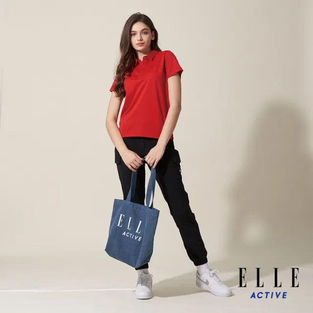 【ELLE ACTIVE】女款 法式經典短袖POLO衫-紅色(EA24M2W1101#75)