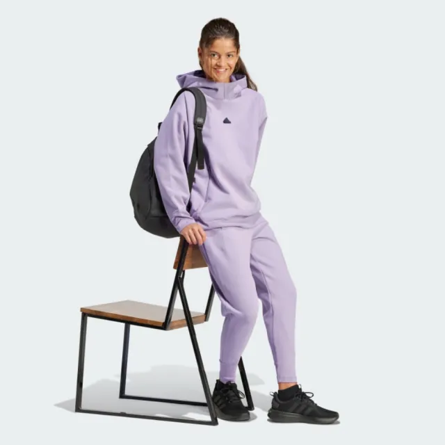 【adidas 愛迪達】長褲 女款 運動褲 W Z.N.E. WTR PT 紫 IS4334(L4856)