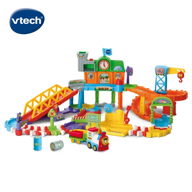 【Vtech】嘟嘟建構聲光火車軌道組(2款任選)