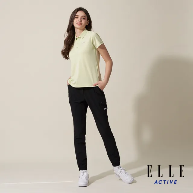 【ELLE ACTIVE】女款 法式經典短袖POLO衫-檸檬黃(EA24M2W1101#44)