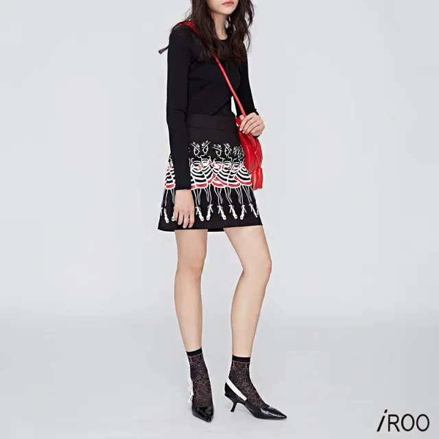 【iROO】女人圖澎短裙