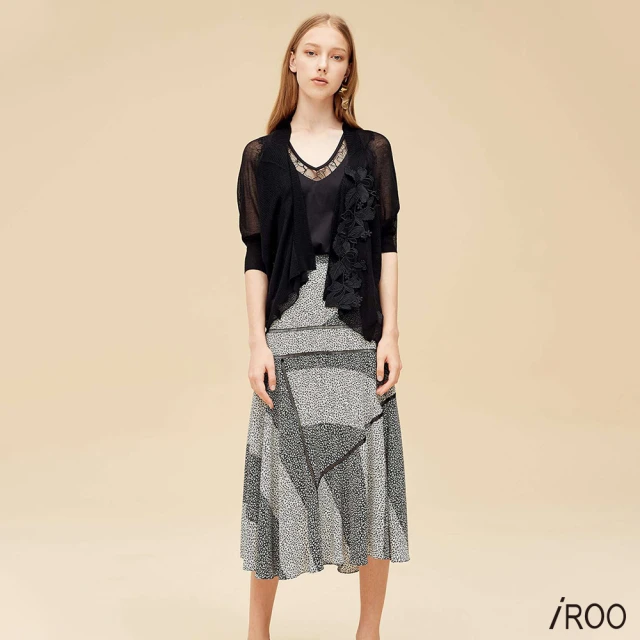 iROO 不規則色塊設計長裙