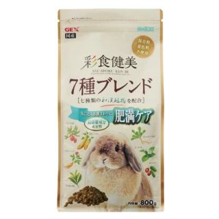 【GEX】彩食健美肥胖兔 800g/包(兔飼料 肥胖兔飼料)