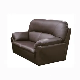 【AS 雅司設計】AS雅司-布蘭登咖啡色半牛皮沙發雙人154×95×98cm