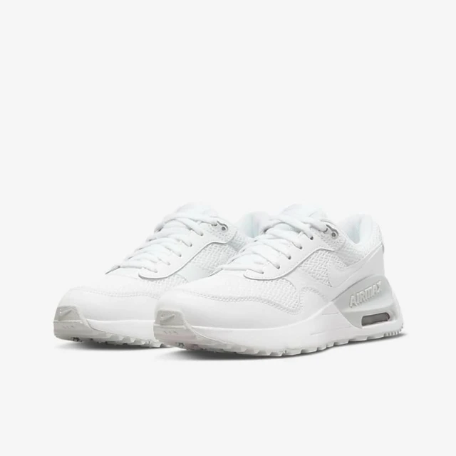 NIKE 耐吉 休閒鞋 運動鞋 AIR MAX SYSTM GS 男鞋 女鞋 大童 白(DQ0284102)